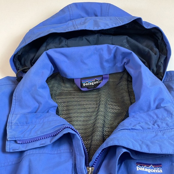 Patagonia Women's Medium Blue Gor-tex 2 Way Zipper Closure Hooded Lined Jacket - Picture 11 of 11